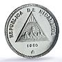 Nicaragua 500 cordobas Rigoberto Poet Literature PR66 PCGS silver coin 1980