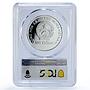 Vietnam 100 dong Steeplechase Equestrian Horse Sydney PR64 PCGS silver coin 1998