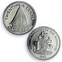 Bahamas 25 cents Republic Coinage Ship Clipper PR70 PCGS nickel coin 1985