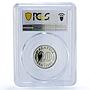 Malaysia 20 sen Republic Coinage Parliament House PR69 PCGS CuNi coin 1980