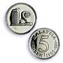 Malaysia 5 sen Republic Coinage Parliament House PR70 PCGS CuNi coin 1980