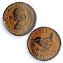 Great Britain 1 farthing Elizabeth II Coinage Bird PR66 PCGS bronze coin 1953