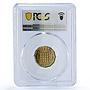 Great Britain 3 pence Elizabeth II Coinage Portcullis PR66 PCGS brass coin 1953