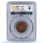 Germany Third Reich Hitler Anschluss Austria 10 April UNC PCGS copper medal 1938