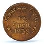 Germany Third Reich Hitler Anschluss Austria 10 April UNC PCGS copper medal 1938