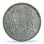 China 1 dollar Yuan Shih Kai Fat Man 6 Characters AU PCGS silver coin 1914