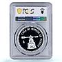 Mexico 1 onza Cuauhtemoc Aztec History PR69 PCGS silver token medal coin 1988
