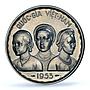 Vietnam South 50 xu Bao Dai Two Dragons Piefort Essai SP61 PCGS Al coin 1953