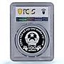 Vietnam 100 dong Badminton Athens Olympic Games PR70 PCGS silver coin 2004