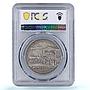 Germany Third Reich Railway Nuremberg Furth Train SP63 PCGS silver medal 1935