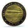 Germany Weimar Zeppelin Eckener Airship Aviation SP64 PCGS gold medal 1929