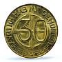 Germany Third Reich Adolf Hitler Donation Token 30 Pfennigs MS64 PCGS bronz 1933