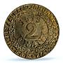 Belgium Ghent 2 franken German Occupation Coinage KM-Tn5 MS65 PCGS coin 1918