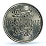 Estonia 5 marka Republic Coinage Three Lions KM-3 MS64 PCGS CuNi coin 1922