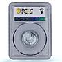 Mongolia 20 mongo Republic Coinage China Mint KM-26 MS66 PCGS aluminum coin 1959