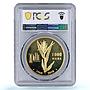 Nigeria 1000 naira Independence Anniversary History PR68 PCGS silver coin 2010