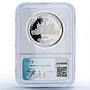 Haiti 50 gourdes World Queen Sugar Cane Elizabeth II PF66 NGC silver coin 1977