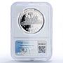 Haiti 50 gourdes Woman on the Beach Fineness Left PF69 NGC silver coin 1973
