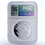 Liberia 10 dollars Black Madonna Czestochowa Religion PF70 NGC silver coin 2007