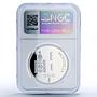 Mongolia 500 togrog Princess Diana History Politics PF69 NCG silver coin 1999