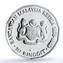Malaysia 10 ringgit Third Plan Tun Abdul Razak Industry PF70 NGC Ag coin 1976