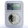 Philippines 500 piso People Power Revolution Tank PF70 NGC silver coin 1988