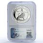 Paraguay 10000 guaranies Stroessner 8th Term Politics PF68 NGC silver coin 1988