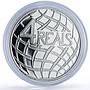 Brazil 4 reais Football World Cup USA Trophy Sports proof silver coin 1994