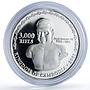 Cambodia 3000 riels Apsara Dance Khmer Traditions Culture proof silver coin 2001