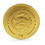 Palau 1 dollar Severus Aureus Roman Empire History gold coin 2011
