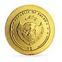 Palau 1 dollar Trajan Aureus Roman Empire History gold coin 2011