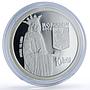 Romania 10 lei Voronet Monastery Church Stefan Mare Religion silver coin 2008