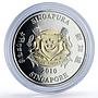 Singapore 2 dollars Youth Olympic Games Lyo Merly Sports bimetal coin 2010
