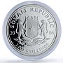 Somalia 2000 shillings Elephant African Wildlife Fauna 2 oz silver coin 2006