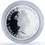 Tuvalu 1 dollar German Shepard Working Dogs Color proof silver coin 2011
