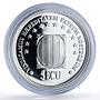Spain Catalonia 5 ecu Enric Prat de la Riba History proof silver coin 1995