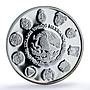 Mexico 5 pesos Sea Turtle Wildlife Ibero-American Fauna proof silver coin 1994