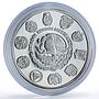 Mexico 5 pesos Sea Turtle Wildlife Ibero-American Fauna proof silver coin 1994