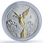 Mexico 1 onza Libertad Angel of Independence Gilt silver coin 2003