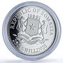 Somalia 250 shillings Hirohito Millennium Icons Politics proof silver coin 2000