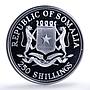 Somalia 250 shillings Hirohito Millennium Icons Politics proof silver coin 2000