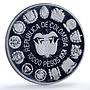 Colombia 10000 pesos Santa Fe Bogota Mint Ibero-American proof silver coin 1991
