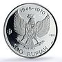 Indonesia 500 rupiah Wayang Dancer Independence proof silver coin 1970