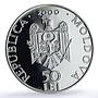 Moldova 50 lei Japca Monastery Church Religion Architecture silver coin 2000