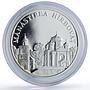 Moldova 50 lei Hirbovat Monastery Church Religion Architecture silver coin 2000