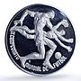 Mexico Football World Cup 1970 Indian Players Stadium proof silver medal ND