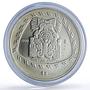 Mexico 5 pesos Quetzalcoatl Precolombina Toltec silver coin 1998