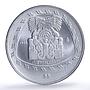 Mexico 5 pesos Quetzalcoatl Precolombina Toltec silver coin 1998