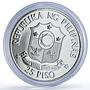 Philippines 25 piso Marcos Reagan Visit History Politics silver coin 1982