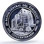 Paraguay 1 guarani Canonero Central Bank Anniversary Ship proof silver coin 2002